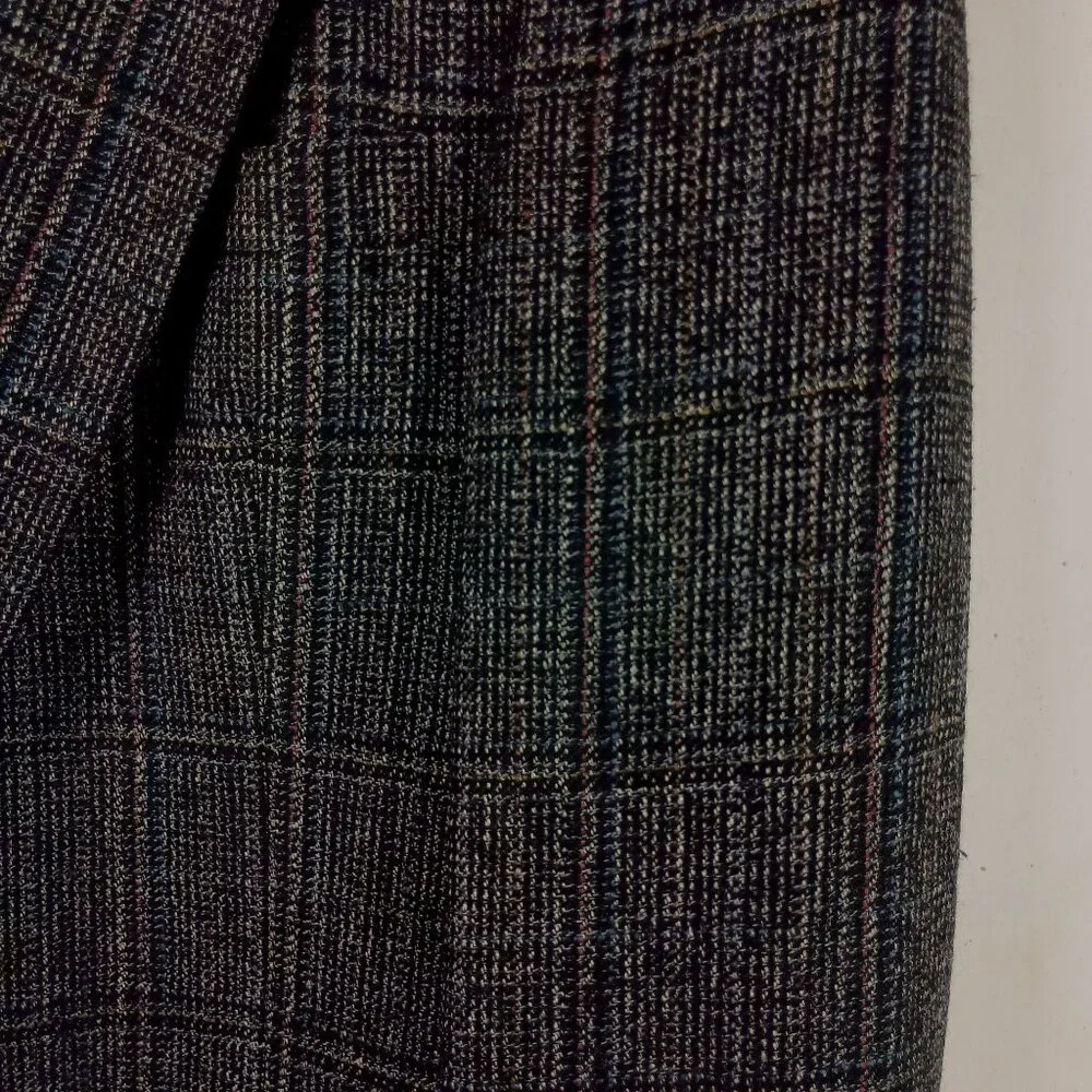 Vintage Christian Dior Monsieur Blazer Glen Plaid 42L Gray Old Money Luxury